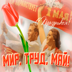 Картинка движущаяся открытка с 1 мая