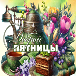 Postcard элегантная гиф-открытка, доброй пятницы