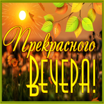 Открытка хорошая открытка  прекрасного вечера и листопад