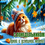 Picture красивая открытка,  понедельник с позитивом