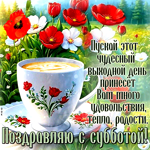 Picture легкая гиф-открытка, пусть суббота принесет удовольствие