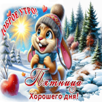 Postcard лёгкая гиф-открытка, доброе утро пятница