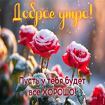 Postcard лёгкий снежок открытка для чудесного утра
