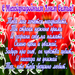 Postcard открытка международный день семьи со стихами