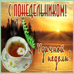 Картинка открытка с понедельником и удачной недели