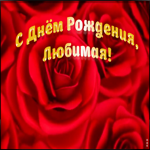 Картинка поздравление с днём рождения любимой