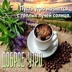 Postcard приятная гиф-открытка, пусть утро начнется с теплых лучей солнца