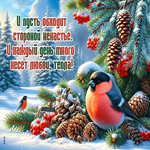 Postcard сердечная гиф-открытка, пусть несчастье обходит стороной