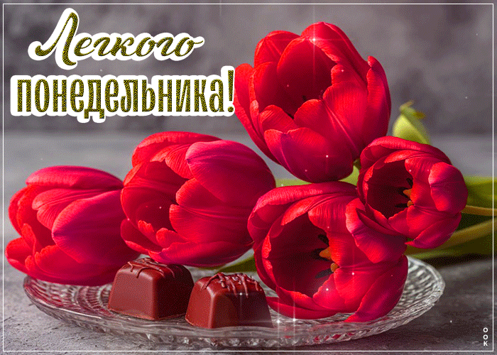 Postcard атмосферная открытка, лёгкого понедельника