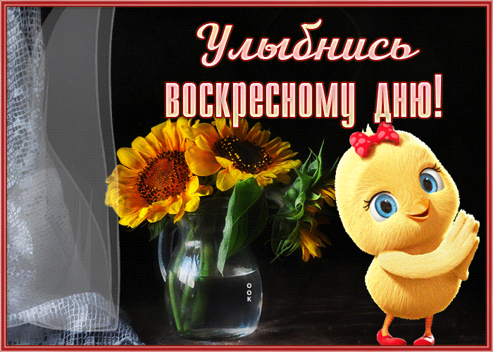 Postcard чудная открытка улыбнись воскресному дню