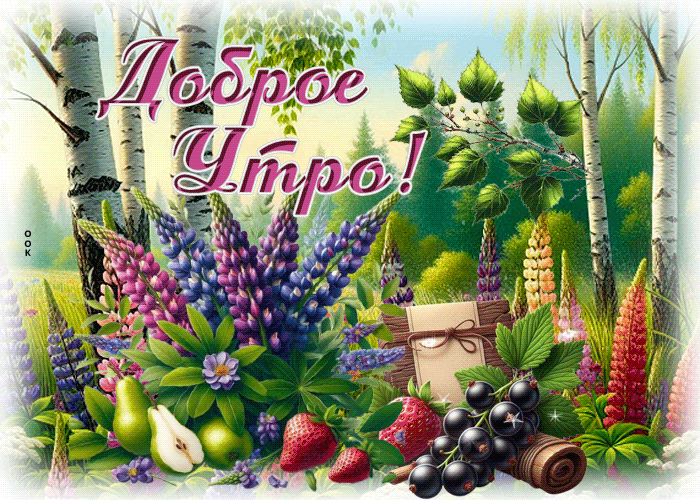 Postcard дивная гиф-открытка, хорошего утра