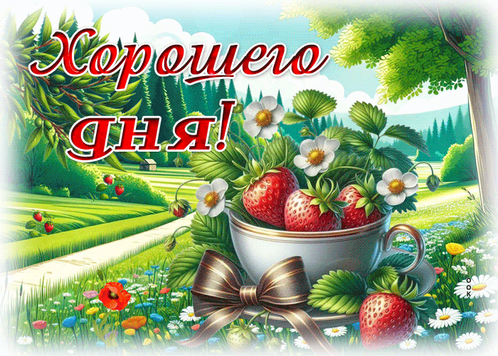 Picture душевная гиф-открытка, хорошего летнего дня