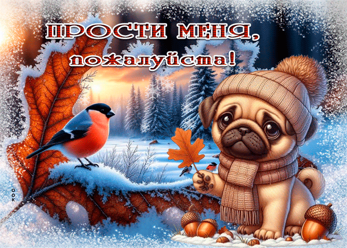 Postcard душевная картинка, прости за всё
