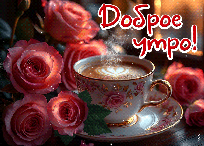 Postcard гармоничная гифка доброе утро