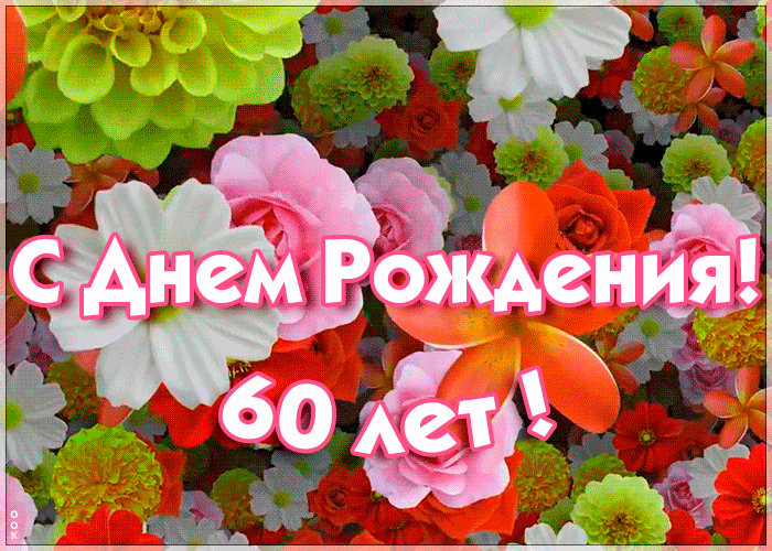 Открытка гиф открытка с 60-летием