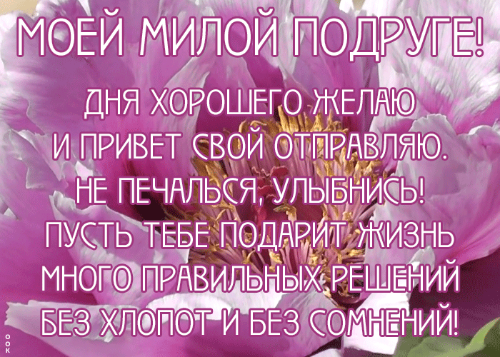 Картинка красивая открытка самой милой подружке