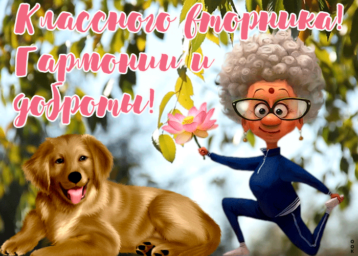 Картинка креативная открытка с вторником