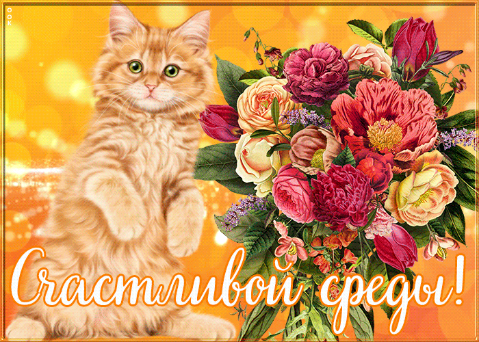 Открытка мерцающая открытка со средой
