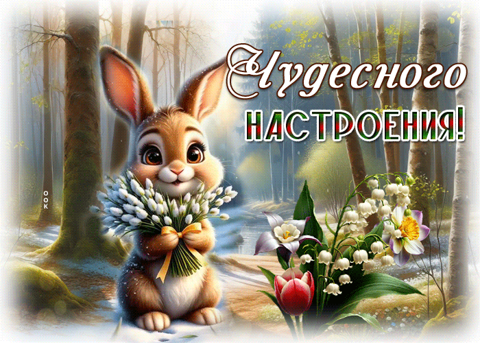 Picture многогранная гиф-открытка, чудесного настроения
