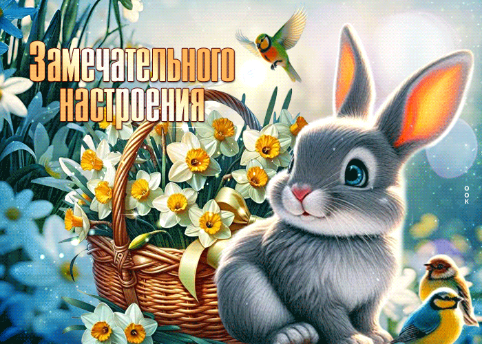 Picture неисчерпаемая гиф-открытка, желает замечательного настроения