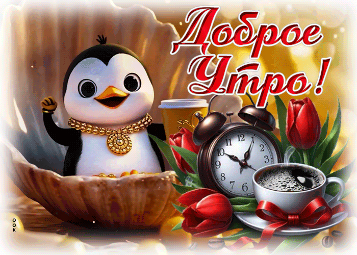 Postcard невесомая гиф-открытка, доброго всем утра