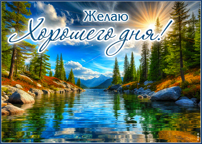 Picture нежная гиф-открытка, желаю хорошего дня