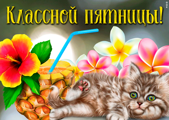 Открытка очаровательная открытка с пятницей
