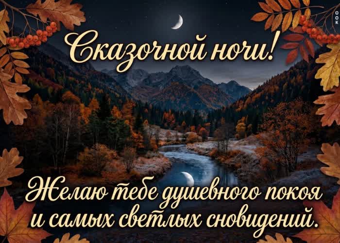 Picture пусть эта ночь подарит спокойствие, добрые мысли и глубокий отдых
