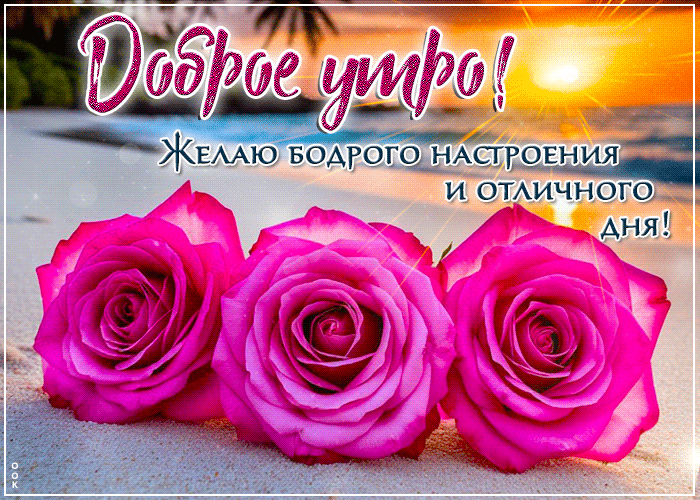 Postcard сказочная гиф-открытка, желает бодрого утра