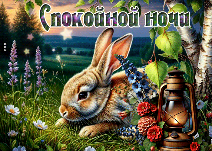 Picture светлая гиф-открытка, желает спокойной ночи и снов