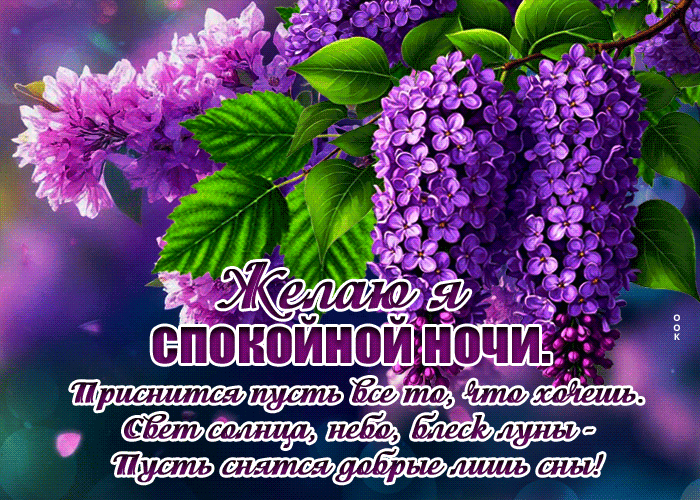 Postcard умиротворенная гиф-открытка, пусть снятся добрые сны
