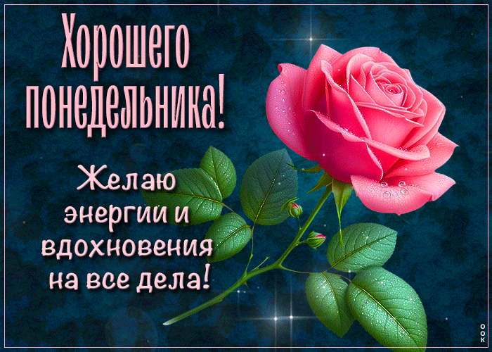 Picture желаю энергии и вдохновения! хорошего понедельника