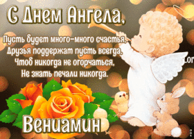 Картинка картинка с днём ангела вениамин