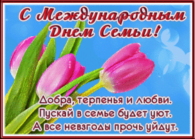 Postcard открытка международный день семьи, добра и любви