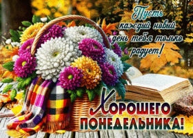 Postcard пленительная гиф-открытка, пусть каждый новый день тебя радует