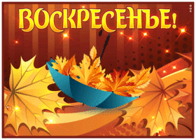 Picture прекрасная открытка воскресенье с яркими осенними листьями