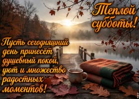 Postcard пусть эта суббота подарит уютные минуты и спокойное хорошее настроение.