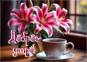 Postcard волшебная гифка доброе утро
